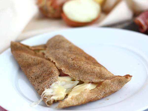 Pohánková galeta so syrom raclette - Príprava krok 4