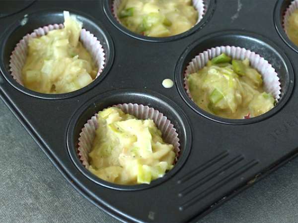 Muffiny s pórovým fondue - Príprava krok 5