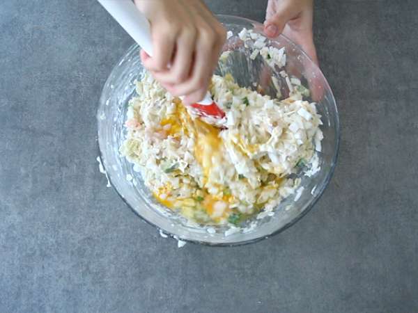Okonomiyaki - japonská omeleta - Príprava krok 3