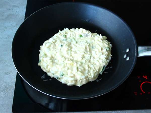 Okonomiyaki - japonská omeleta - Príprava krok 4