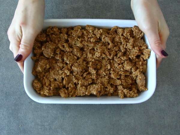 Jablkový crumble (vegánsky a bezlepkový) - Príprava krok 3