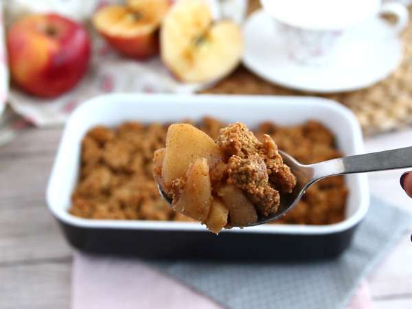 Jablkový crumble (vegánsky a bezlepkový) - Príprava krok 4