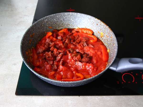Cestoviny s chorizom - Príprava krok 3
