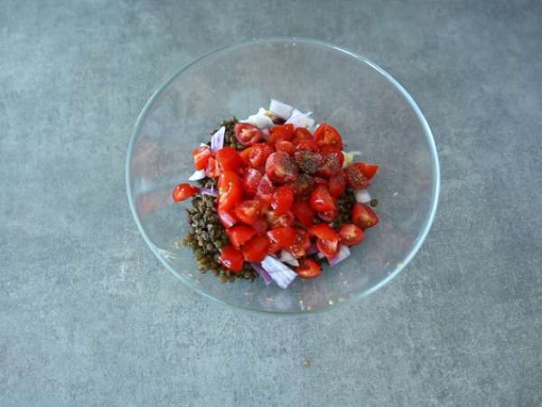 Vegetariánske tacos so šošovicou - Príprava krok 3