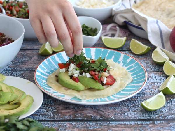 Vegetariánske tacos so šošovicou - Príprava krok 6