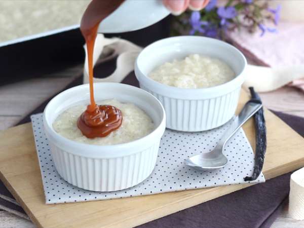 Ryžový puding so slaným maslovým karamelom - Príprava krok 5