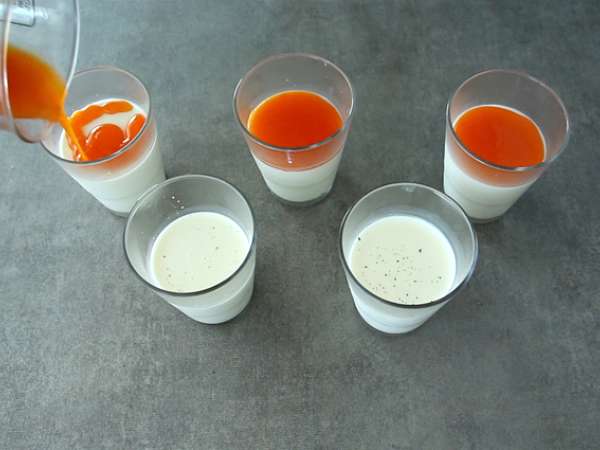 Vanilková panna cotta s marhuľovým coulis - Príprava krok 5
