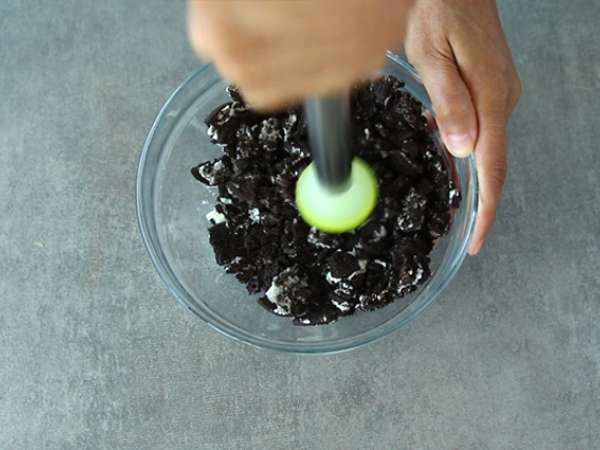 Oreo sušienková pena - Príprava krok 2