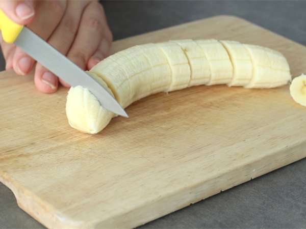 Banánový a vanilkový kokteil - Príprava krok 1