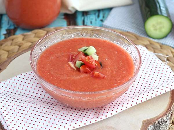 Čerstvé a jednoduché gazpacho - Príprava krok 3