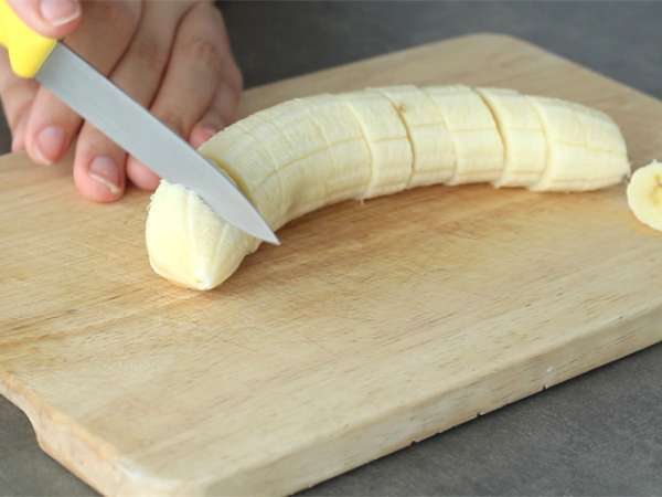 Vegánsky banánový koktail - Príprava krok 1