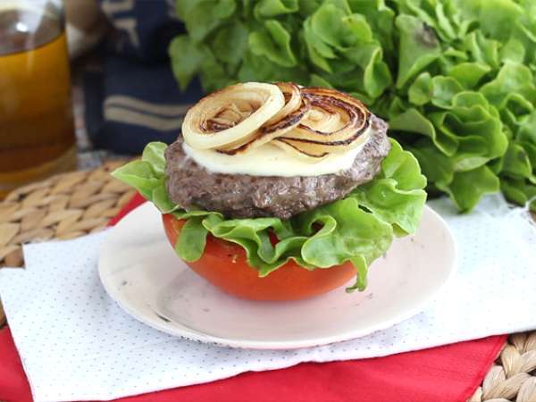Paradajkový hamburger - Príprava krok 3