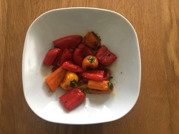 Papriky plnené ricottou - Príprava krok 2