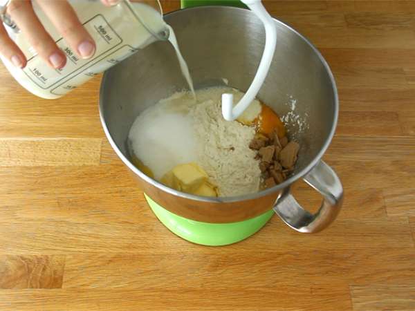 Pletené buchty s Nutellou - Príprava krok 1