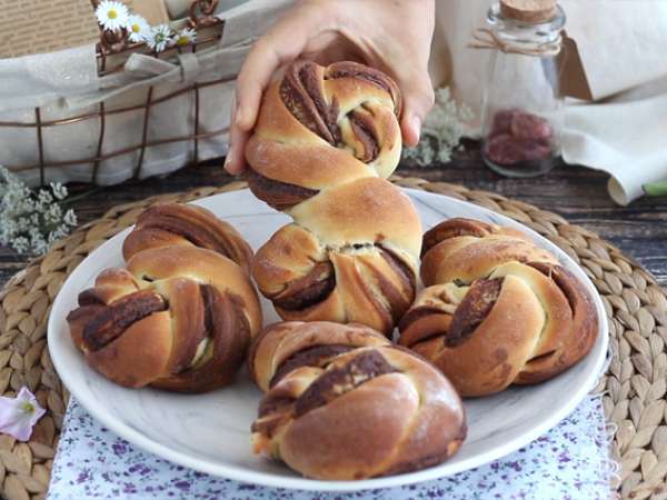 Pletené buchty s Nutellou - Príprava krok 7