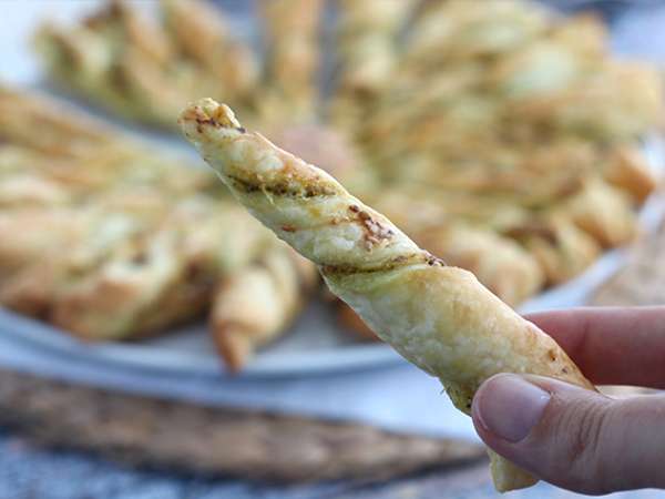 Pesto lístkové cesto - Príprava krok 5