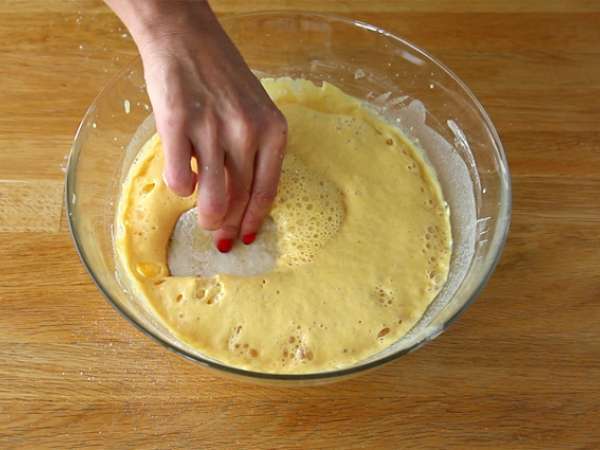 Baklažánové lievance - Príprava krok 2