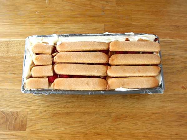 Malinové tiramisu - Príprava krok 7