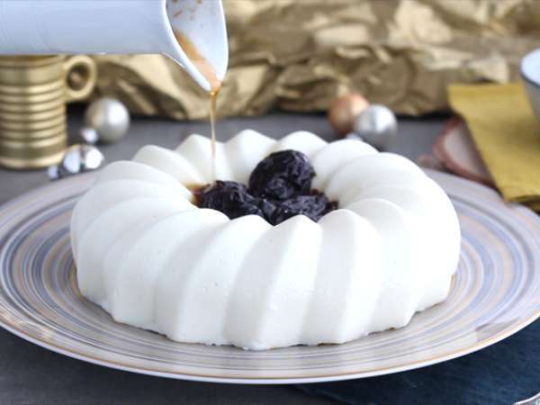 Blanc manger kokosové a slivkové coulis - Príprava krok 4
