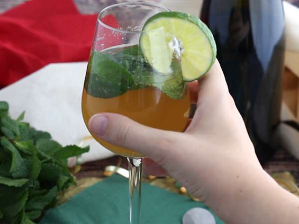 Kráľovské šampanské mojito - Príprava krok 3