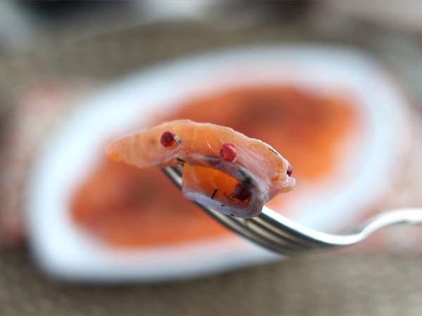 Gravlax, marinovaný losos na švédsky spôsob - Príprava krok 6
