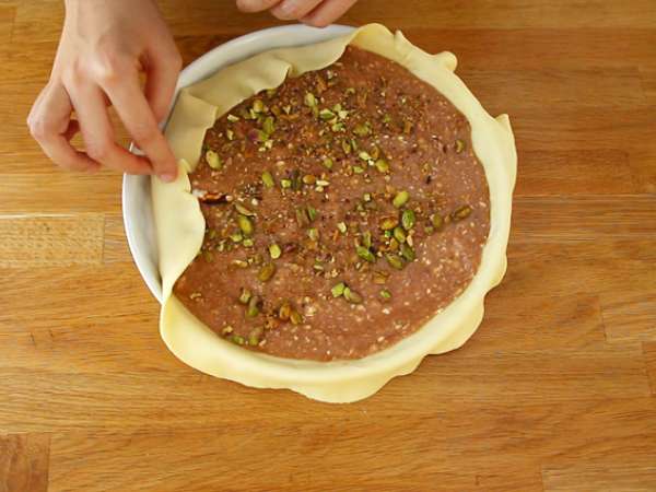 Frangipane malinová pistáciová galette des rois - Príprava krok 5