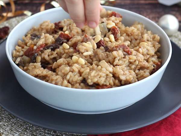 Vegetariánske rizoto so sušenými paradajkami a hubami - Príprava krok 5
