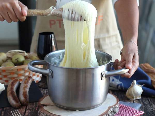 Aligot klobása - Príprava krok 6
