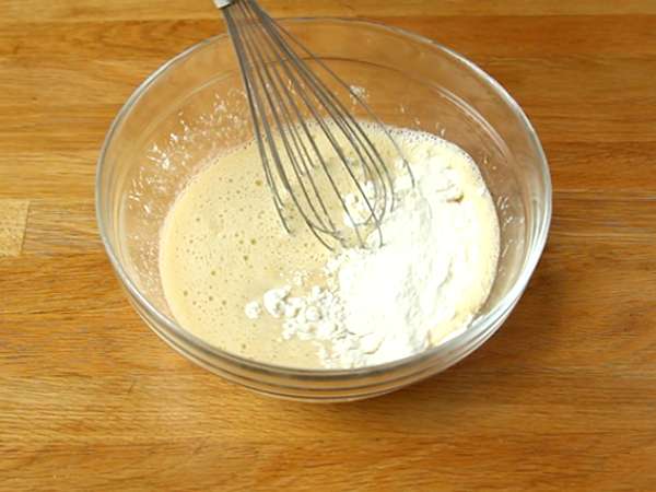 Palacinkové cesto s ležiakom - Príprava krok 2
