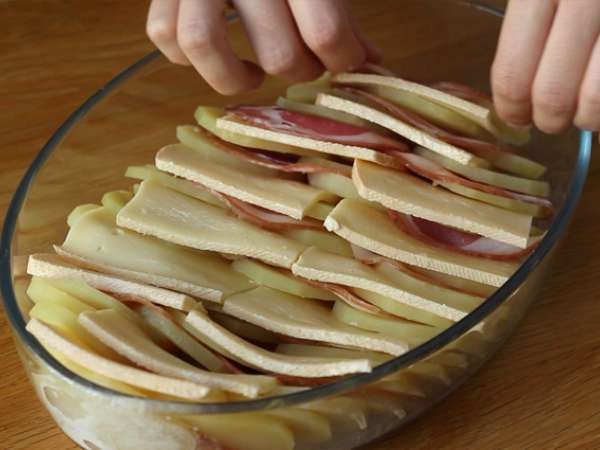 Raclette gratin - Príprava krok 4