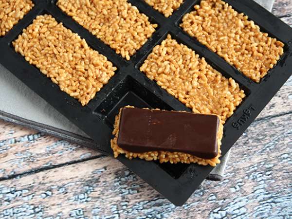 Pufovaná ryžová cereálna tyčinka s arašidmi - Príprava krok 7