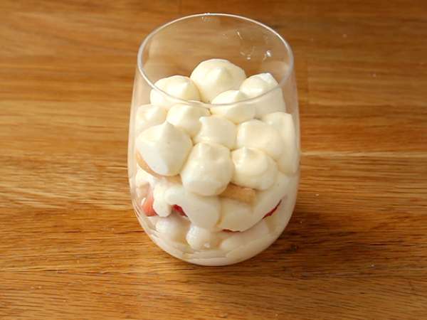 Chladené jahodové tiramisu verrines - Príprava krok 5