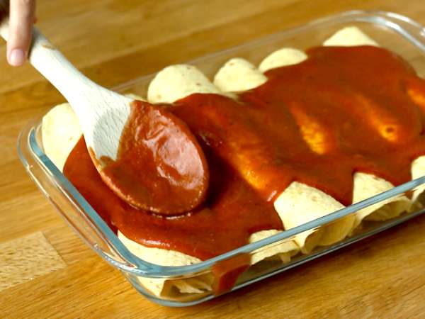 Kuracie enchiladas s chilli omáčkou - Príprava krok 6