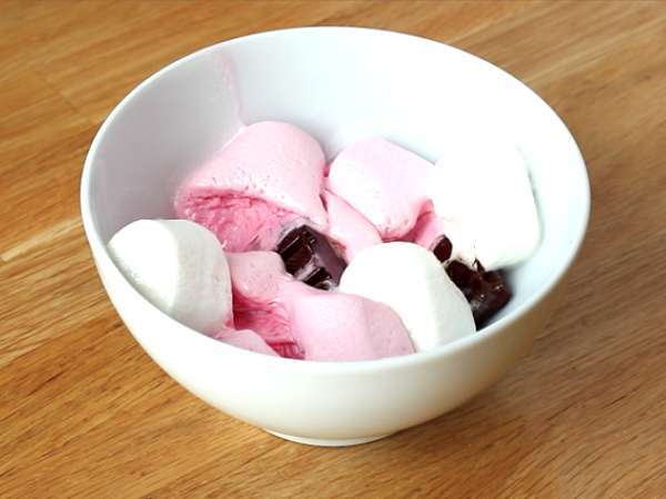 Čokoládový popcorn a marshmallow - Príprava krok 3