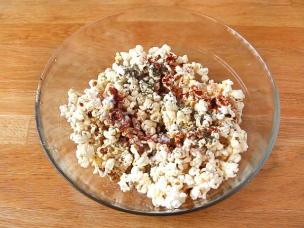 Popcorn s príchuťou pizze - Príprava krok 4