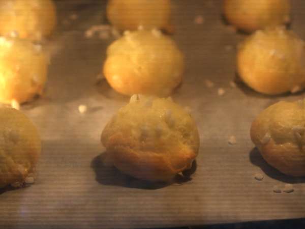 Chouquettes, choux s perlovým cukrom - Príprava krok 5