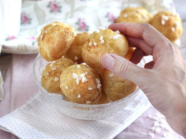 Chouquettes, choux s perlovým cukrom - Príprava krok 6