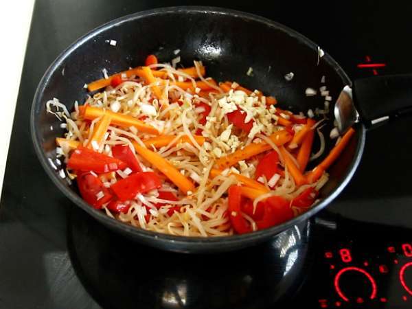 Pad thai s tofu - Príprava krok 5