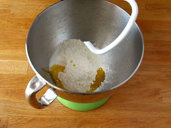 Smažený pita chlieb - Príprava krok 1