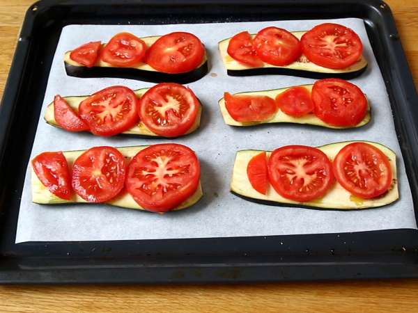 Baklažánové rolky parmigiana - Príprava krok 2