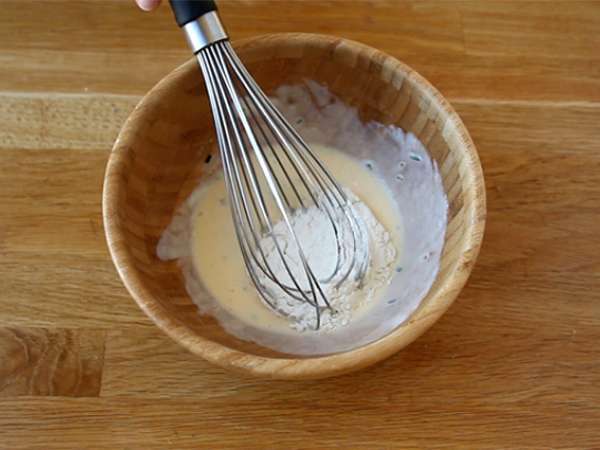 Zemiakové vafle - vafľový sendvič s údeným lososom a syrom fromage frais - Príprava krok 1
