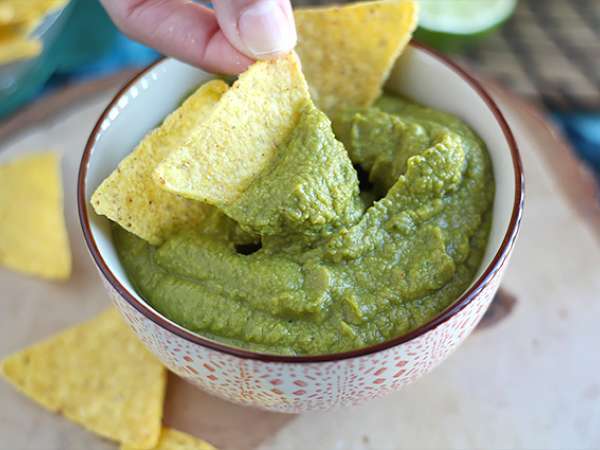Guacamole s hráškom a limetkou - Príprava krok 3