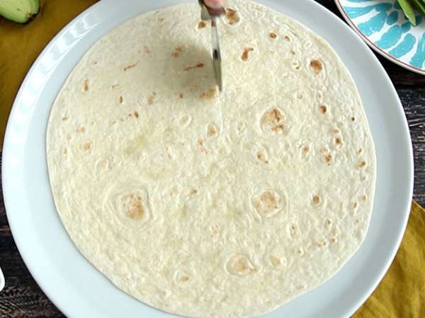 Hrianky na štýl obeda - Tortilla Wrap Hack - Príprava krok 1