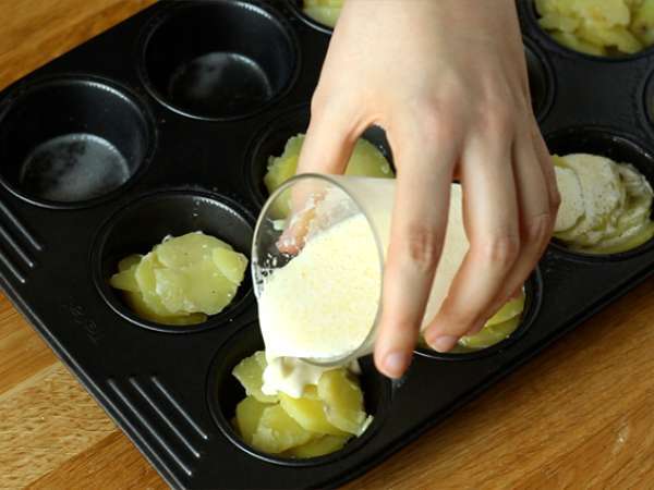 Mini gratins dauphinois - Príprava krok 3