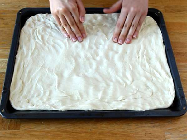Kvety focaccia - focaccia art - Príprava krok 4
