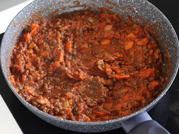 Vegetariánske špagety bolognese! - Príprava krok 3