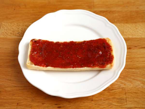 Panini s chorizom a ementálom - Príprava krok 1