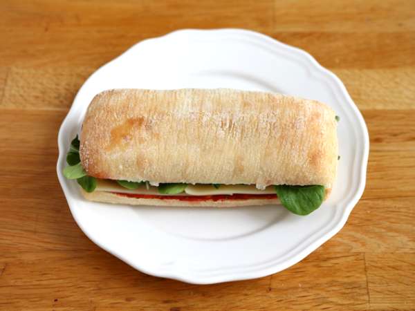 Panini s chorizom a ementálom - Príprava krok 4