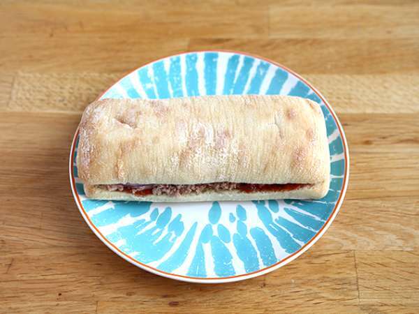 Panini s tuniakom, paradajkami a kaparami - Príprava krok 4