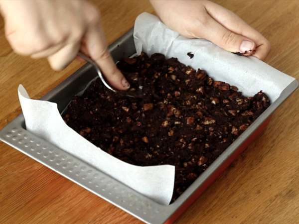 Brawnie - Raw date brownie - Príprava krok 4